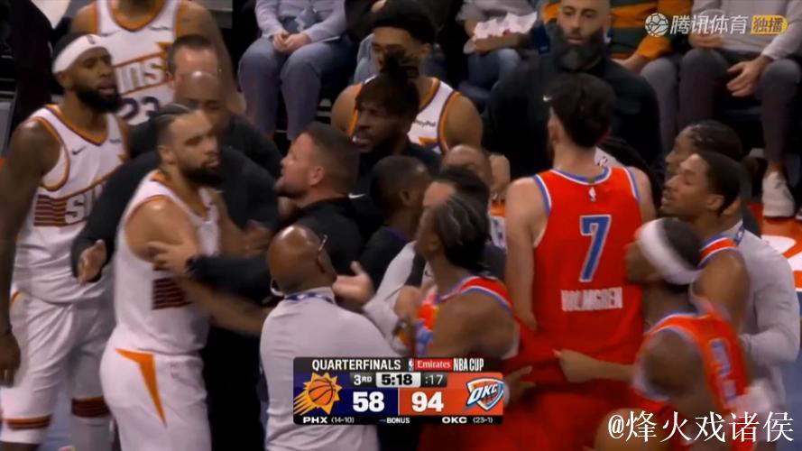 亚历山大28+8 雷霆49分狂胜太阳晋级NBA杯半决赛